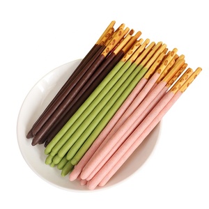 Vente en gros d'usine de bâtonnets de biscuits au chocolat <span class=keywords><strong>Pocky</strong></span>, boîte, OEM, ODM, saveur de lait, saveur de chocolat, saveur de pêche, saveur de myrtille, 55g - Product Image 3