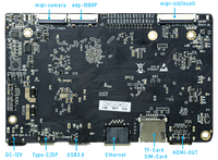 RK3576 Ordinateur à carte unique avec accélération AI 4K120fps HDMI WiFi6 Double encodeur vidéo Interface USB et caméra