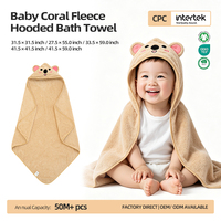 Manta para recién nacidos, albornoz con capucha para niños, ropa de playa infantil, capa de dibujos animados de animales, albornoz cambiador para niños pequeños, manta suave de forro polar