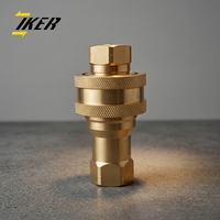 Coupleur hydraulique à déconnexion rapide en laiton ISO 7241-B 1/8 NPT MKZD pour lance de nettoyage de tapis à montage sur camion