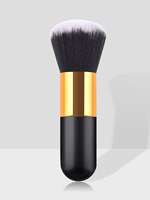 Pinceau de maquillage personnalisé à marque privée, pinceau Kabuki à tête plate pour fond de teint, pinceaux cosmétiques pour outils de beauté