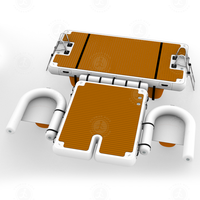 Plateforme flottante gonflable robuste, radeau flottant sur mesure pour les loisirs aquatiques en plein air