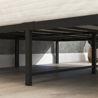 Lit plateforme en métal moderne et peu encombrant, best-seller pour appartement, hôtel et villa - Écologique et multifonctionnel