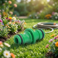 Adaptateur de tuyau en plastique 16 mm à 2 voies, raccord rapide pour tuyau d'arrosage de jardin, connecteur de réparation