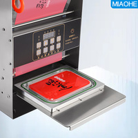 Commerciële voedselverpakkingsmachine voor supermarkt, delicatessen, fruit, vis en wegwerpcontainers