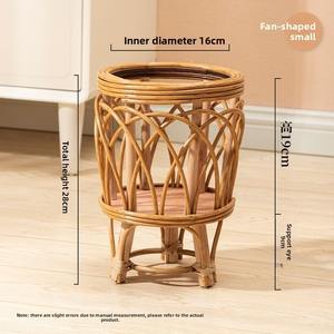 Maceta de Ratán Nórdica, Ligera, de Madera, para Plantas de Interior, Sala de Estar, Balcón, Decoración del Hogar, Bonsái Grande, Plantas Verdes - Product Image 5
