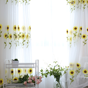 Innermor Customized Sunshine Floral Transparent 3D Tulle <strong>Voile</strong> Curtains <strong>for</strong> Bedroom Living Room Kitchen <strong>Windows</strong> - Product Image 2