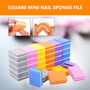 Bán Sỉ Giũa Móng Mini 100/180 Grit Tùy Chỉnh Hai Mặt Miếng Bọt Biển EVA Miếng Đệm Móng Màu Hồng Cho Nữ - Product Image 3