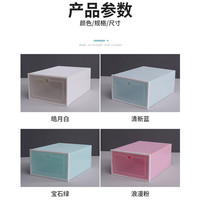 Boîte de rangement à chaussures empilable en plastique transparent avec porte rabattable, en PP, avec poignée en forme de cœur, design contemporain pour placard (OEM/ODM)