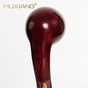 MUXIANG Briarwood Smoking Pipe Bent Type 3mm Filter Rubber Mouthpiece Tobacco Pipe - Product Image 3