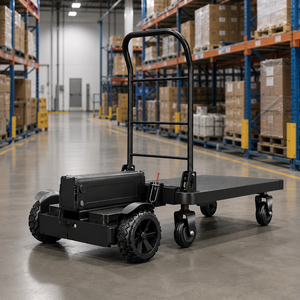 Chariot à plateforme motorisé de choix industriel pour les hubs logistiques, les entrepôts, les usines et le transport de marchandises, utilisations B2B - Product Image 3