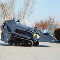Mini-chargeuse sur chenilles V1100 avec moteur diesel Kubota pour travaux agricoles et de construction