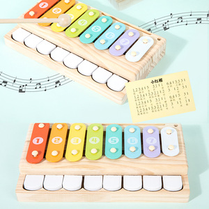 Jouet musical éducatif multifonctionnel Xylophone, jouet d'apprentissage musical pour bébé, piano Montessori, instrument de musique, jouets en bois pour enfants - Product Image 3