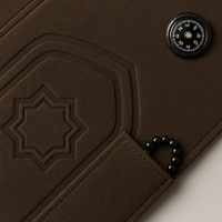 Tapis de prière pliable en daim simple personnalisé avec boussole Qibla et poche antidérapante |   Tapis de prière islamique OEM (taille personnalisable) pour