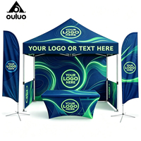 Tente de salon portable carrée de haute qualité avec logo personnalisé, 3*3m, 10*10ft, en acier, impression, imperméable, pour exposition en extérieur et en intérieur