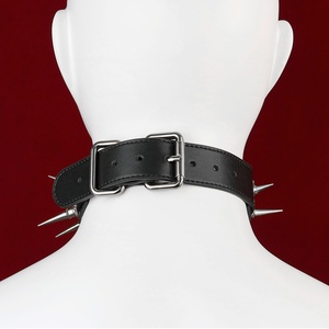 Collar de tracción con púas metálicas SM para entrenamiento de esclavos, juegos de bondage, diversión, collar de alta calidad, fetiche, juego de roles, juguetes sexuales para adultos al por mayor - Product Image 6