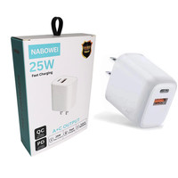 Adaptateur secteur USB-C 25W à succès – Chargeur mural USB 18W PD pour iPhone et téléphones mobiles Samsung