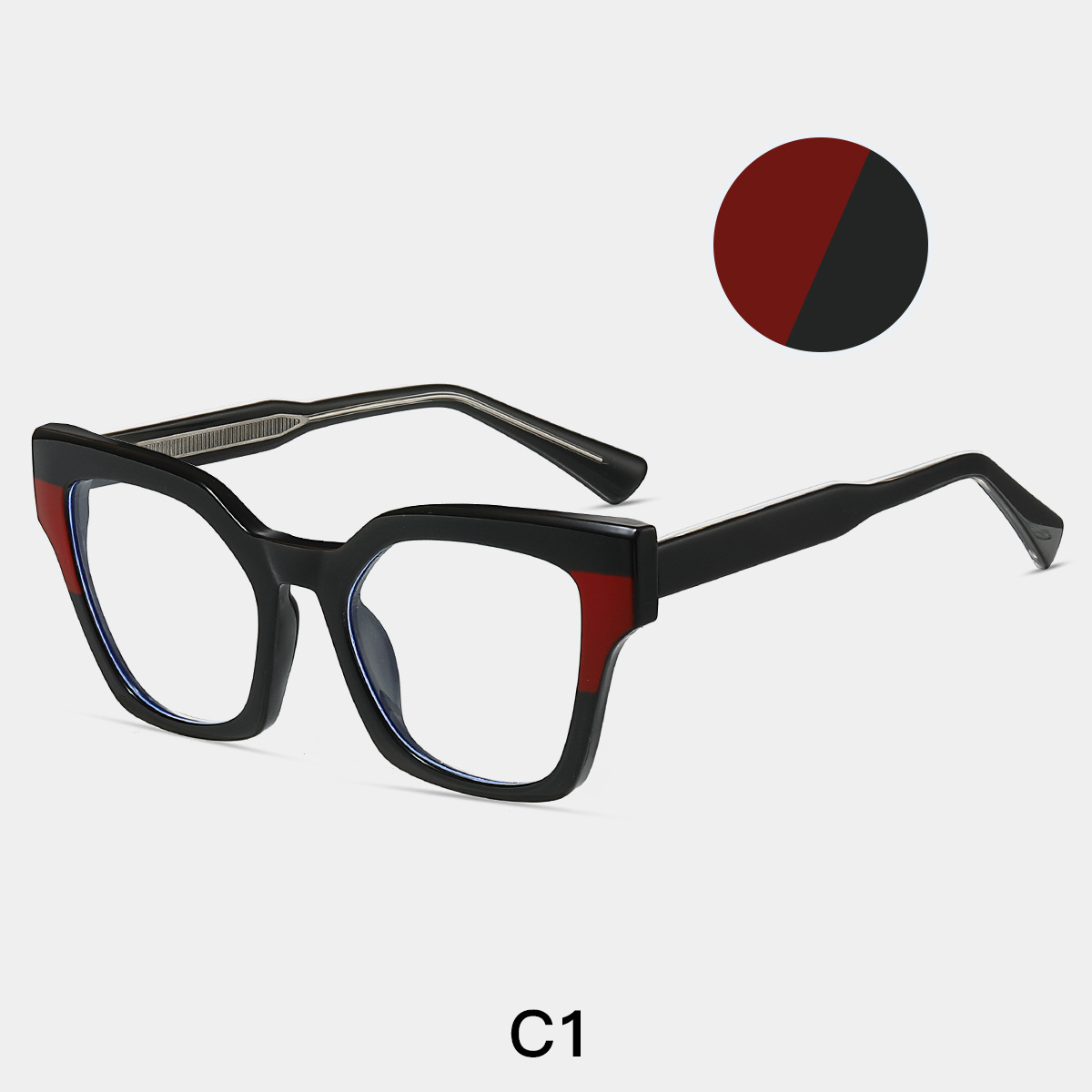 Black and red clashing colors