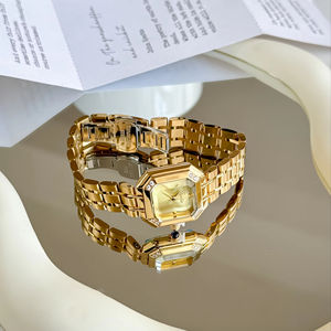 Scottie 9719 여성용 럭셔리 쿼츠 아날로그 시계 스테인레스 스틸 사각 다이얼 23mm 방수 유리 현대 시민 디자인 - Product Image 2