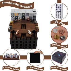 2025 chaud mexicain Train crâne carte rami et dominos <span class=keywords><strong>jeu</strong></span> <span class=keywords><strong>de</strong></span> <span class=keywords><strong>société</strong></span> ensemble jeux d'échecs intrigants - Product Image 5