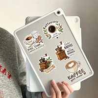 50 Pezzi Adesivi Creativi con Citazioni sulla Cultura del Caffè Tedesco per Telefono e Bagagli, Sticker Decorativi Kaffee Culture
