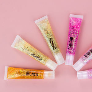 14ml Vente en gros de brillant à lèvres bonbon <span class=keywords><strong>prix</strong></span> le plus bas Vente OEM Votre logo brillant à lèvres diamant pailleté - Product Image 2