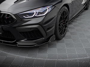 KSEEK Lèvre avant de voiture avec barres verticales pour <span class=keywords><strong>BMW</strong></span> <span class=keywords><strong>M8</strong></span> <span class=keywords><strong>Gran</strong></span> Coupé F93 2019 -2022 - Product Image 2