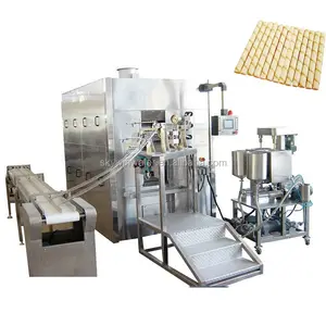 Lini Produksi Biskuit Wafer Otomatis Baja Tahan Karat Kustom Pabrik Tiongkok