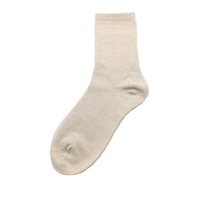 Chaussettes en coton fantaisie exceptionnelles avec paillettes Lurex personnalisées, or et argent