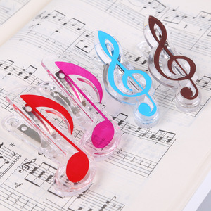 Plastic Music Note Memo <b>Clips</b> 75mm For Sheet Music Holding With Colorful Design - Product Image 3