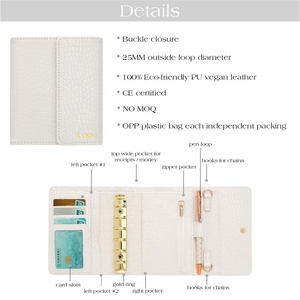 A7 Croc Cuadernos <span class=keywords><strong>forrados</strong></span> de cuero de tapa dura con caja de bolígrafos Juegos de regalo para la escuela Vacaciones universitarias Diario perfecto para uso de tarjeta de crédito - Product Image 5