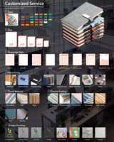 Cuaderno de Lujo Personalizado con Logotipo, Encuadernado en Espiral/Térmico/Cosido, con Hojas Sueltas, en Cuero PU, con Caja y Juego de Bolígrafos de Regalo