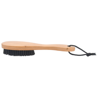 Logo de marque privée PP matériel plastique manche en bois brosse pour chaussures brosse de nettoyage pour baskets