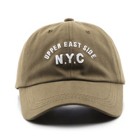 Hoge Kwaliteit Custom Katoen Print Logo Baseball Cap Borduren New York 6 Panel Zwarte Baseball Hoed Met Borduurwerk Logo