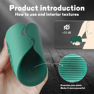 LIL MERMAID Masturbatore Maschile, Esercitatore per il Pene con Vibrazione e Massaggio, Anello Regolabile in Materiale di Grado Medico, Giocattoli Sessuali per Uomini - Product Image 4