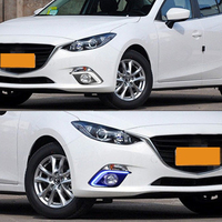 DRL Lampu Kabut LED Mazda 3 Mazda3 Axela 2014 2015 2016 LED DRL Siang Hari