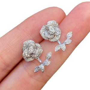 Eleganti Orecchini a Perno con Motivo Floreale e Foglie per Donne, Stile Naturale, Accessori per Orecchie da Indossare Quotidianamente - Product Image 5