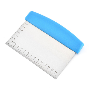 Thép không gỉ Pastry bột <span class=keywords><strong>scraper</strong></span> đa mục đích bánh pizza bánh mì bột <span class=keywords><strong>scraper</strong></span> với đo dấu hiệu - Product Image 5