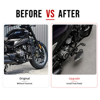 Repose-pieds de moto en alliage d'aluminium avec caoutchouc antidérapant élargi CNC XUAN LIN pour CFMOTO 450CL C