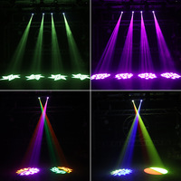 Iluminación de escenario multicolor de 60W, lámpara LED con cabezal móvil, patrón de comercio electrónico transfronterizo, efecto de tira de teñido, emisión RGBW