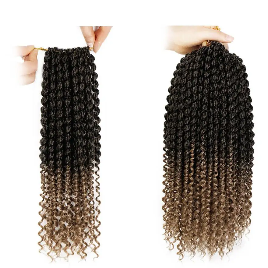 spring curl hair braid pre twisted hair short kinky twist crochet braids, 10 inch crochet braid with synthetic dream hair