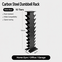 Support en acier pour équipement de gym, support de musculation, rack portable hexagonal pour rangement d'haltères