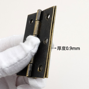 บานพับทองสัมฤทธิ์โบราณ 61x36 มม. แบบแบนชนิด H ฮาร์ดแวร์เฟอร์นิเจอร์เหล็กทนทาน - Product Image 3