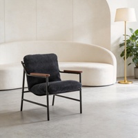Evening Breeze Sessel Italienischer Minimalistischer Freizeitsessel Moderner Luxus-Stoffsessel Einzelner Polstersessel für Wohnzimmer