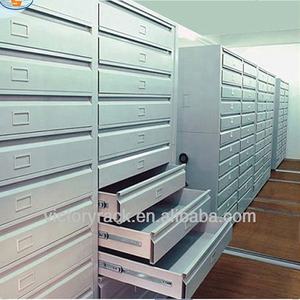 תיק נייד דחיסה ידני מדפי ארכיון נייד מדפים ארכיון נייד מדפים פלדה תעשייתי - Product Image 4