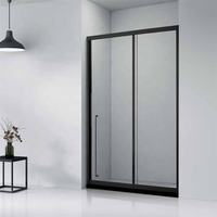 DAIYA porte de douche à double pivot avec verre trempé de 10mm