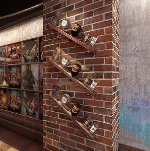 Estante de vino de madera montado en la pared rústica 24 Bottle Vertical <span class=keywords><strong>Wine</strong></span> <span class=keywords><strong>Rack</strong></span> Holder - Product Image 4