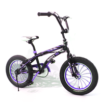 Vélo BMX Hypod avec logo personnalisé, cadre en acier de 14 pouces, jantes en alliage d'aluminium, pour garçons, avec freins à disque et cadre à suspension souple