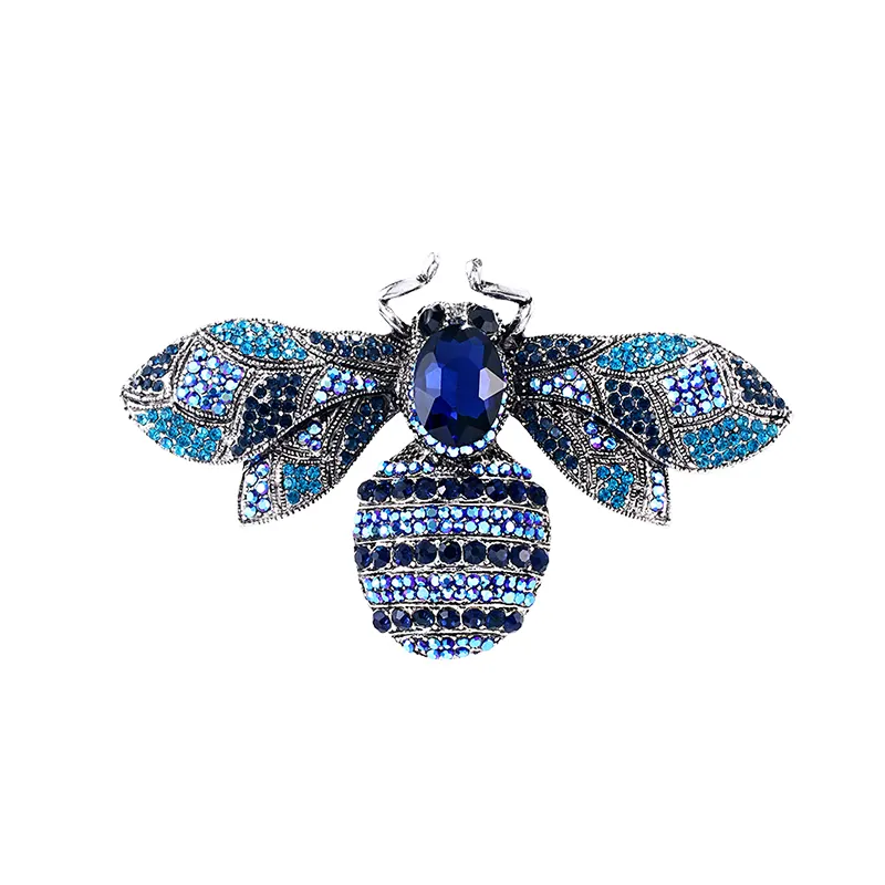 Nieuwe Collectie Antiek Goud Kleur Plated Grote Crystal Hornet Insect Decor Sieraden Broches