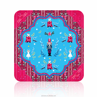 Tapis de Mahjong Américain Personnalisé pour Noël 31,5x31,5 pouces, Tapis de Table Antidérapant pour Mahjong, Tapis de Jeu Imprimé pour les Fêtes OEM ODM